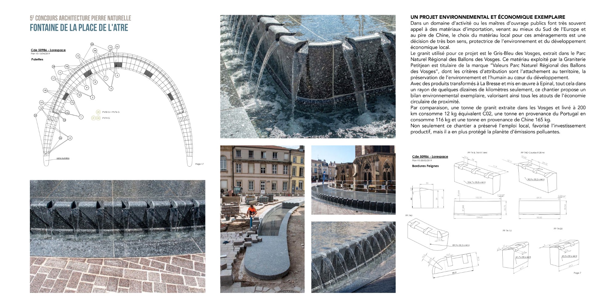 Fontaine à Epinal : maîtrise d'ouvrage par BLD Waterdesign