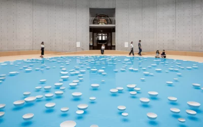 L’installation de Céleste Boursier-Mougenot «clinamen» à la Bourse de Commerce, pour la Collection Pinault